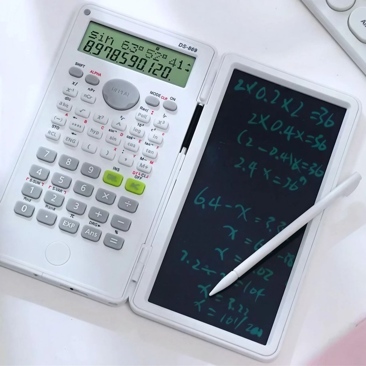 GENERICO - Calculadora Científica De 240 Funciones Con Pizarra Plegable