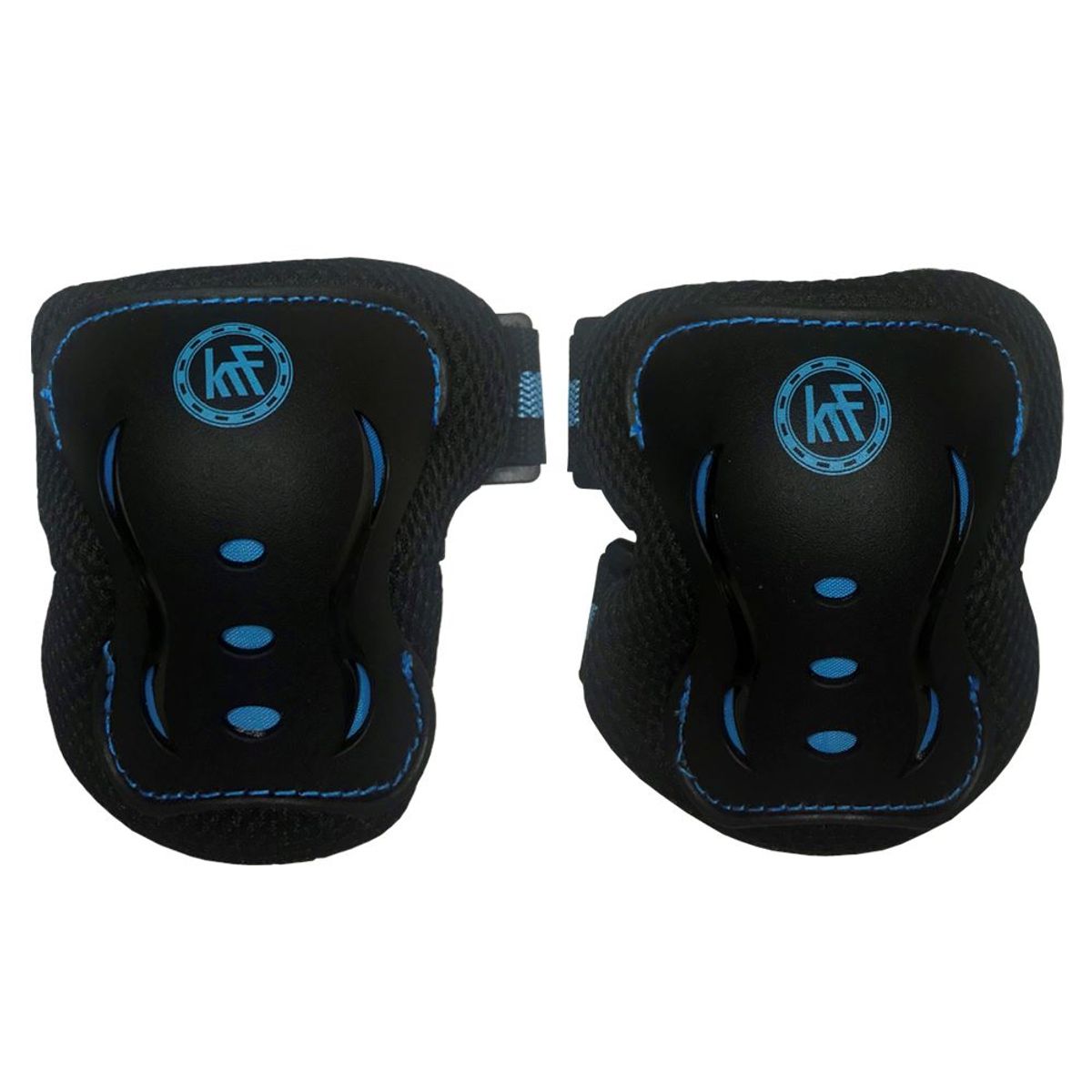 KRF - SET DE PROTECTORES PARA PATINES BICICLETA SCOOTER SKATE AZUL
