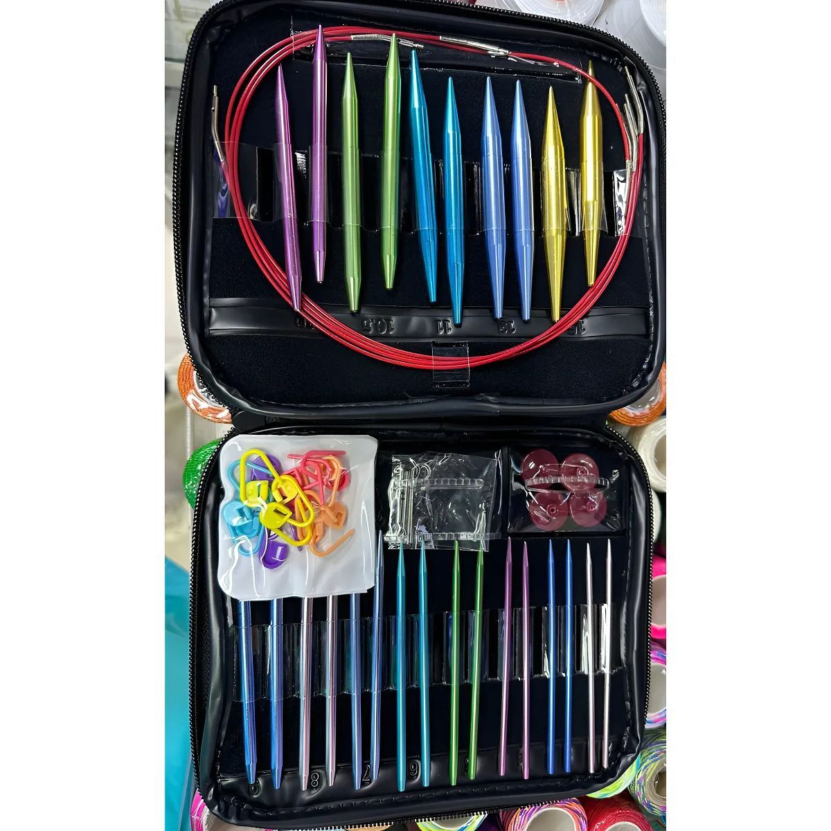 GENERICO - Juego De Agujas De Tejer Circulares Ganchillo Intercambiable