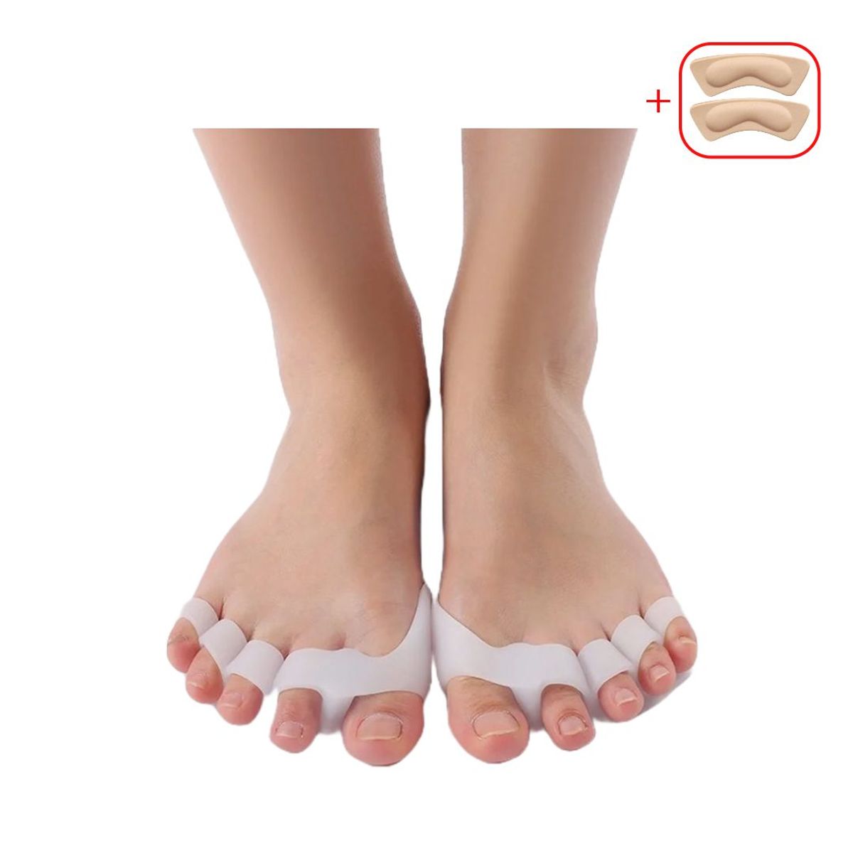 GENERICO - Separador de dedos y Protector de juanete para piés Compresión de dedos