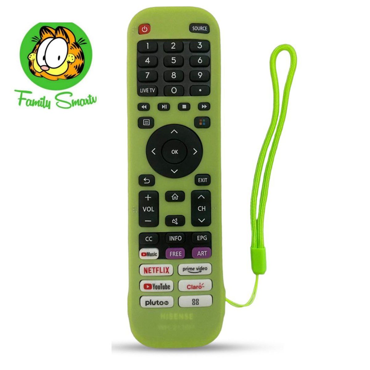 SIKAI - Funda para control remoto Smart Hisense EN2I30H  Verde