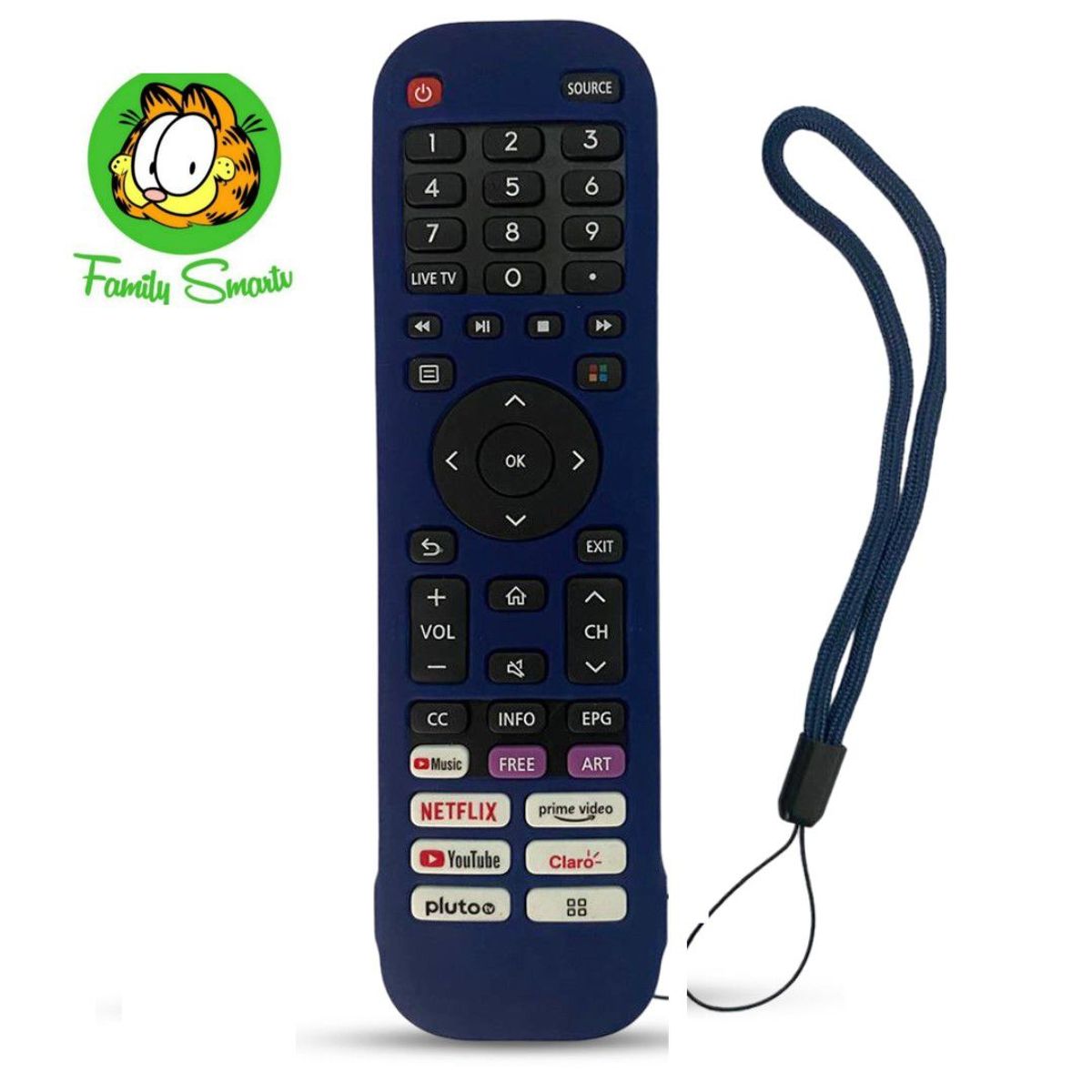 SIKAI - Funda para control remoto Smart Hisense EN2I30H  Azul Marino