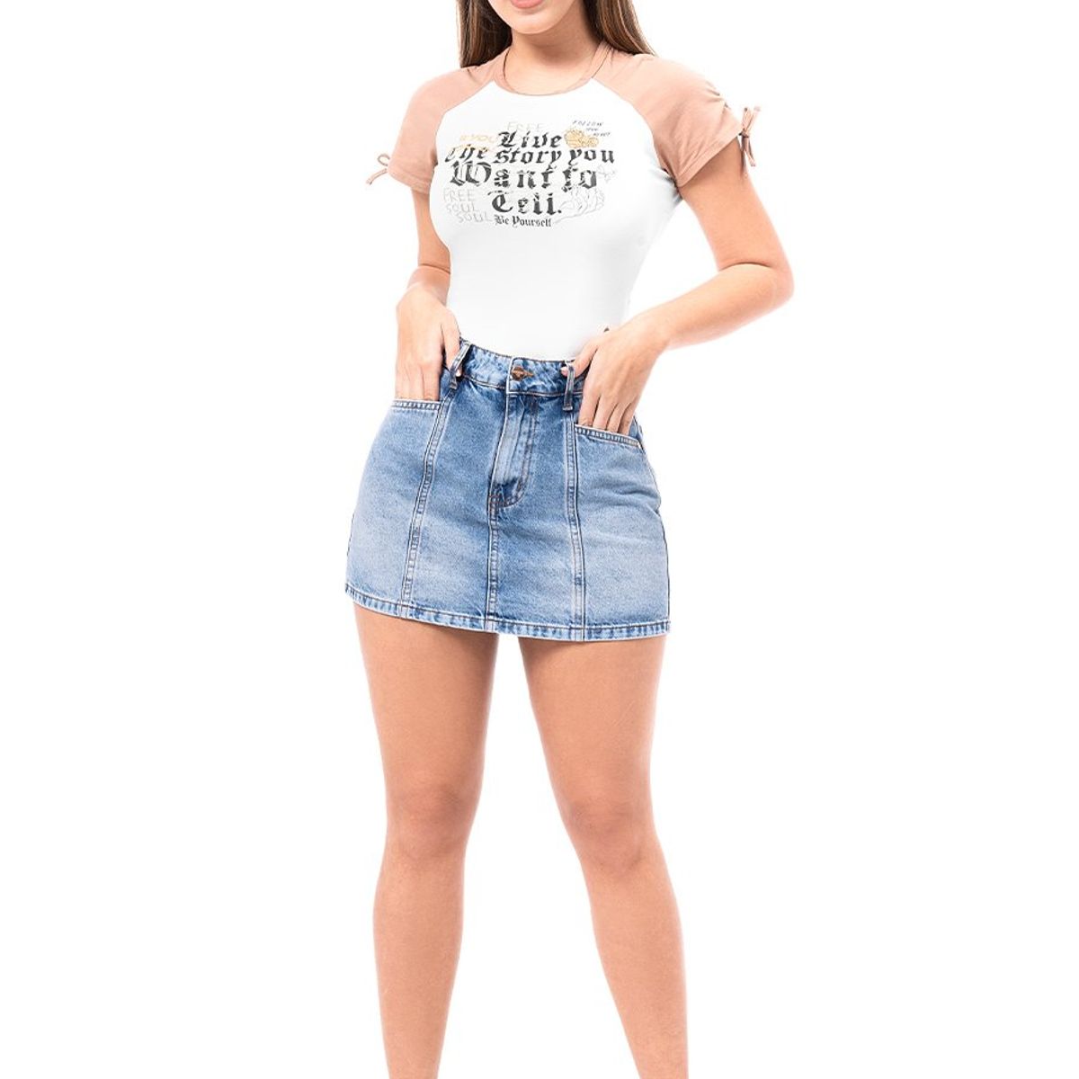 SQUEEZE - Mini Shor Denim Mujer Devran