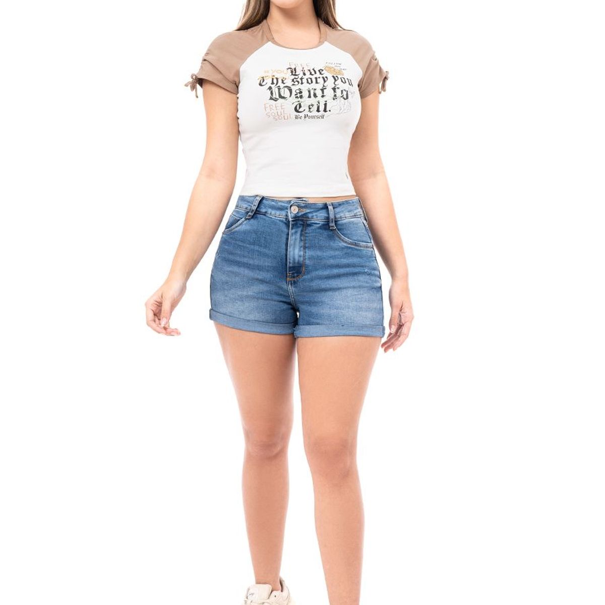 SQUEEZE - Short Denim Stretch Mujer Holisa