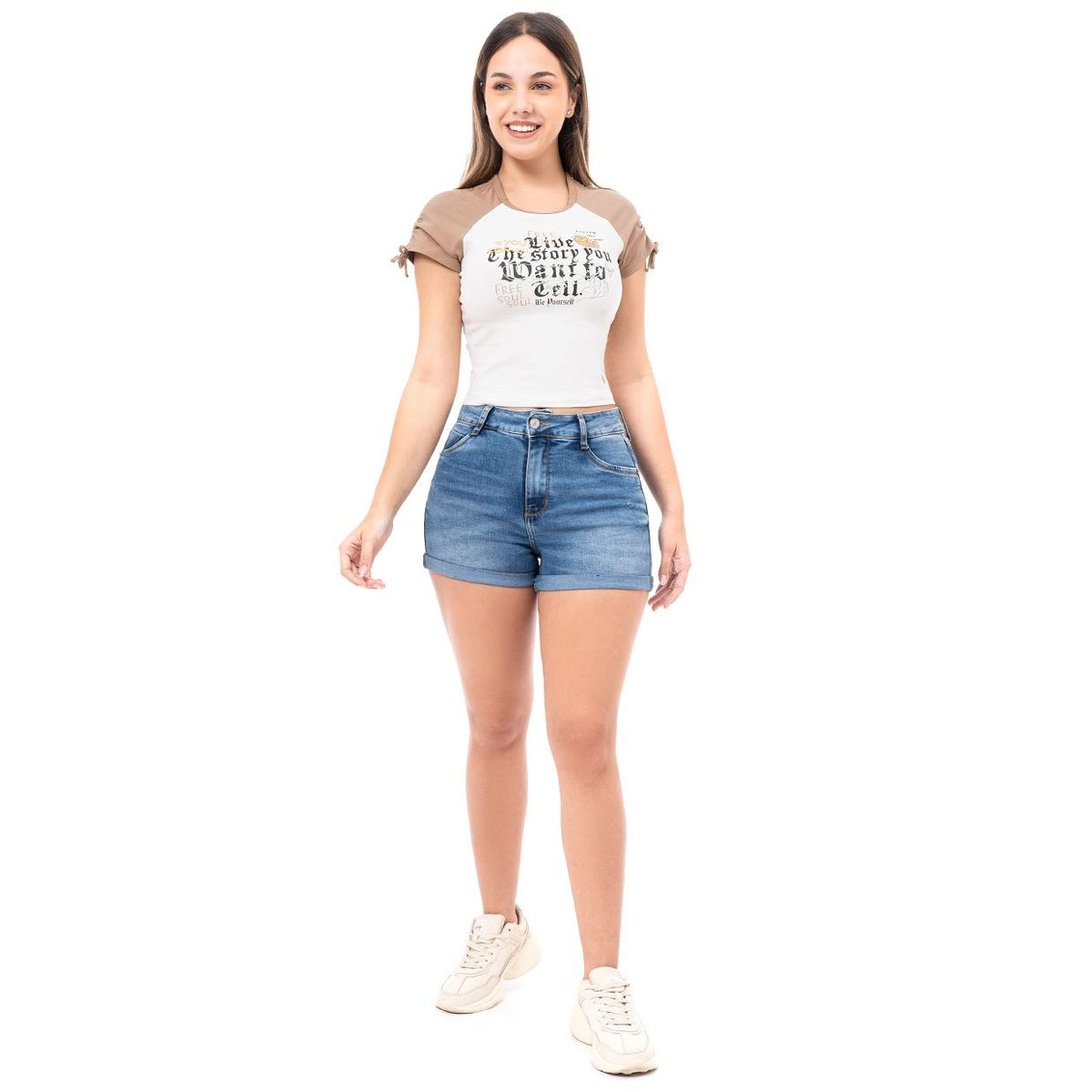 SQUEEZE - Short Denim Stretch Mujer Holisa