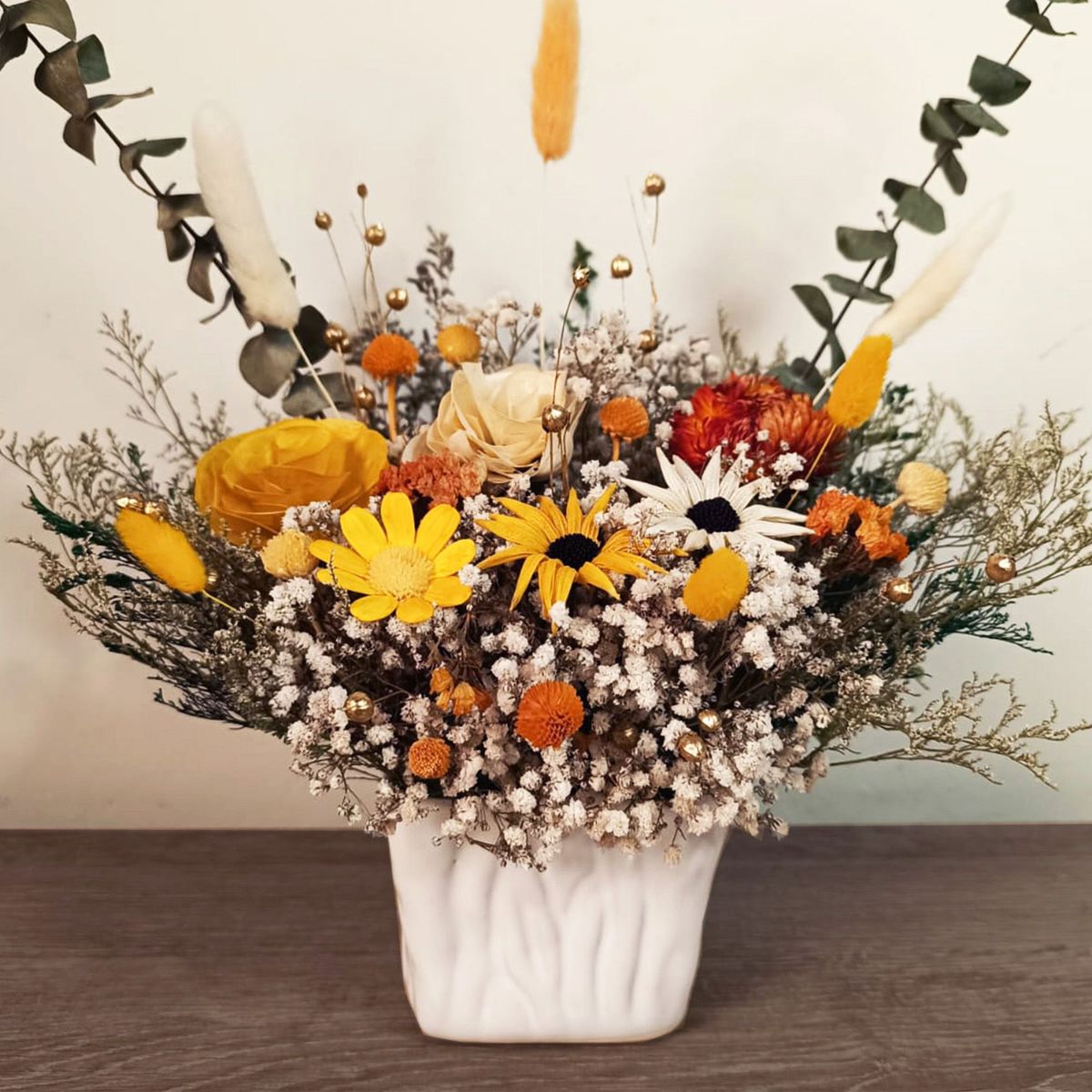 GENERICO - Arreglo flores Amarillas Resplandor de Año Nuevo