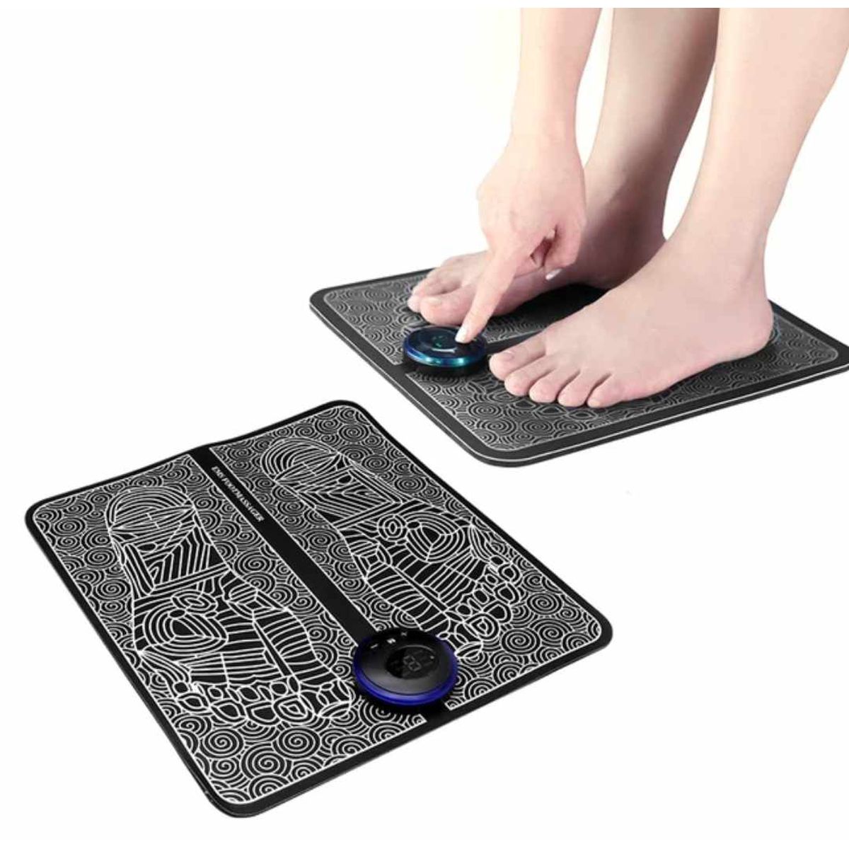 GENERICO - Masajeador de Pies Muscular de Electrodos PRO con Control Recargable