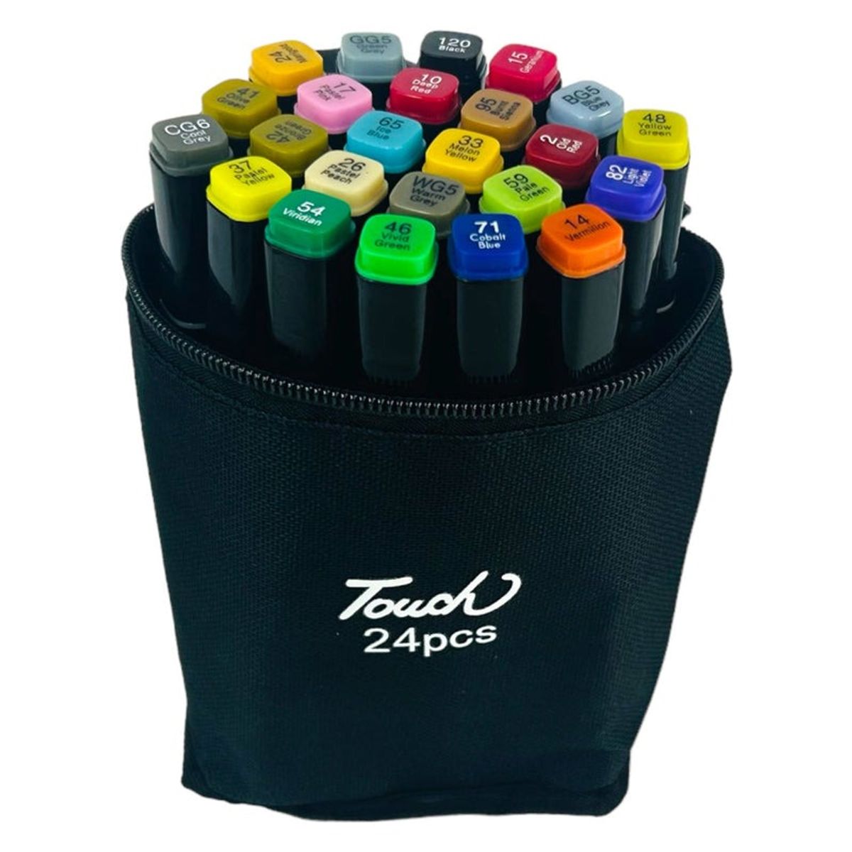 GENERICO - Set Plumones Marcadores Touch Doble Punta Para Colorear 24pc