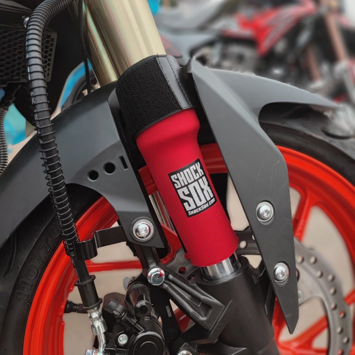 GENERICO - GUARDA POLVO PARA BARRA COLOR ROJO