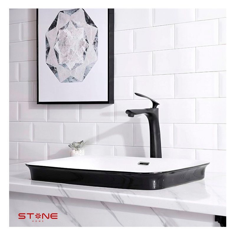 STONE - MEZCLADORA P/BOWL  AL MUEBLE CAROLINE STB-01  BLACK  STONE
