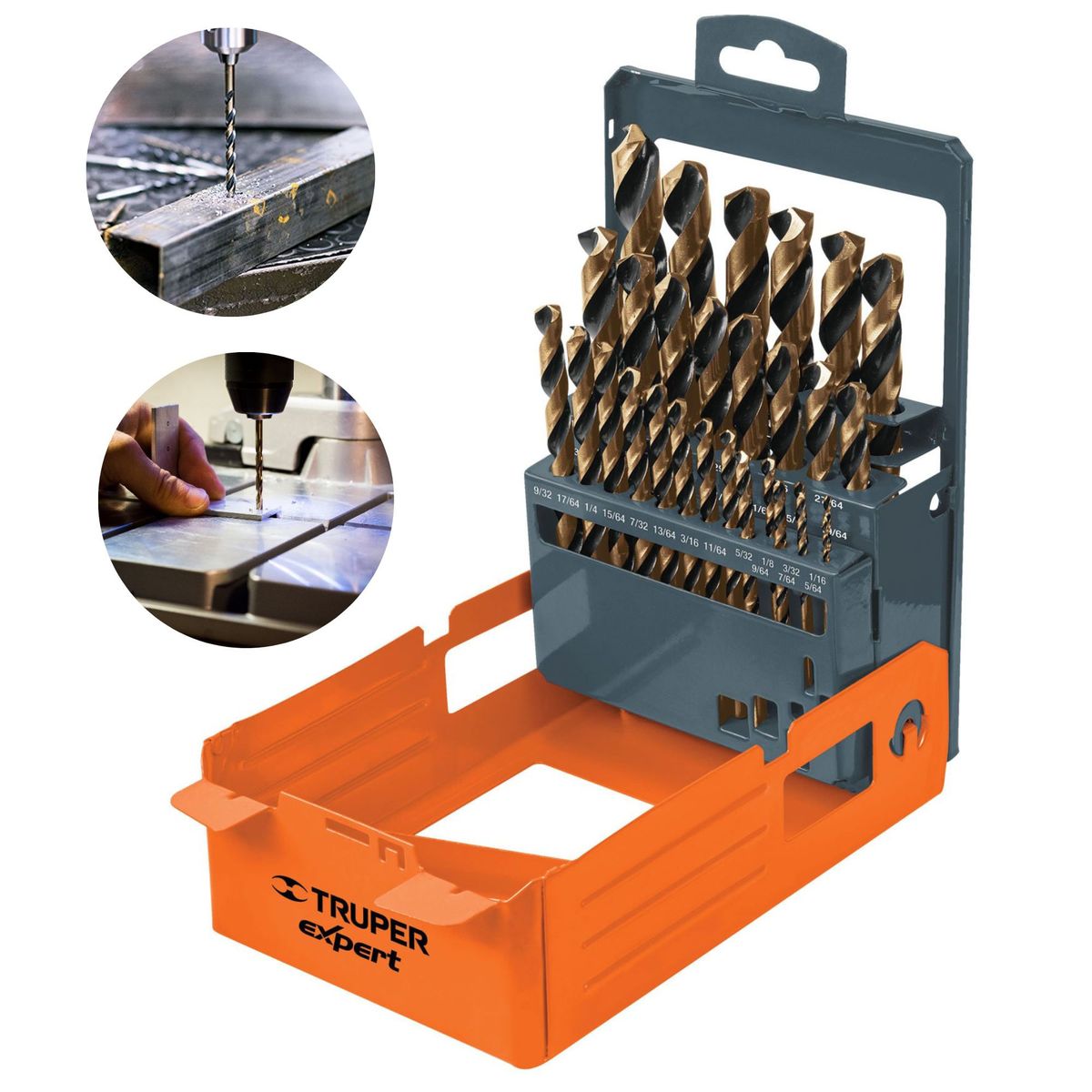 TRUPER - Juego de Brocas HSS para Metal 29 Piezas Expert Truper