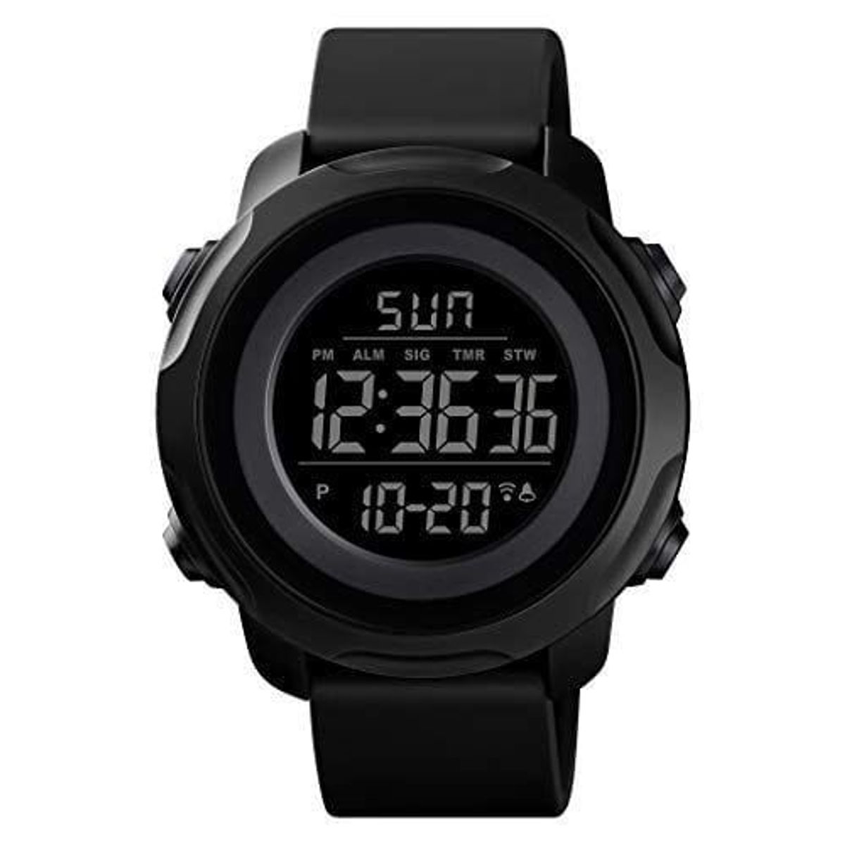 SKMEI - Reloj Skmei 1682 MIDE TU TEMPERATURA CORPORAL Y AMBIENTE NEGRO_.