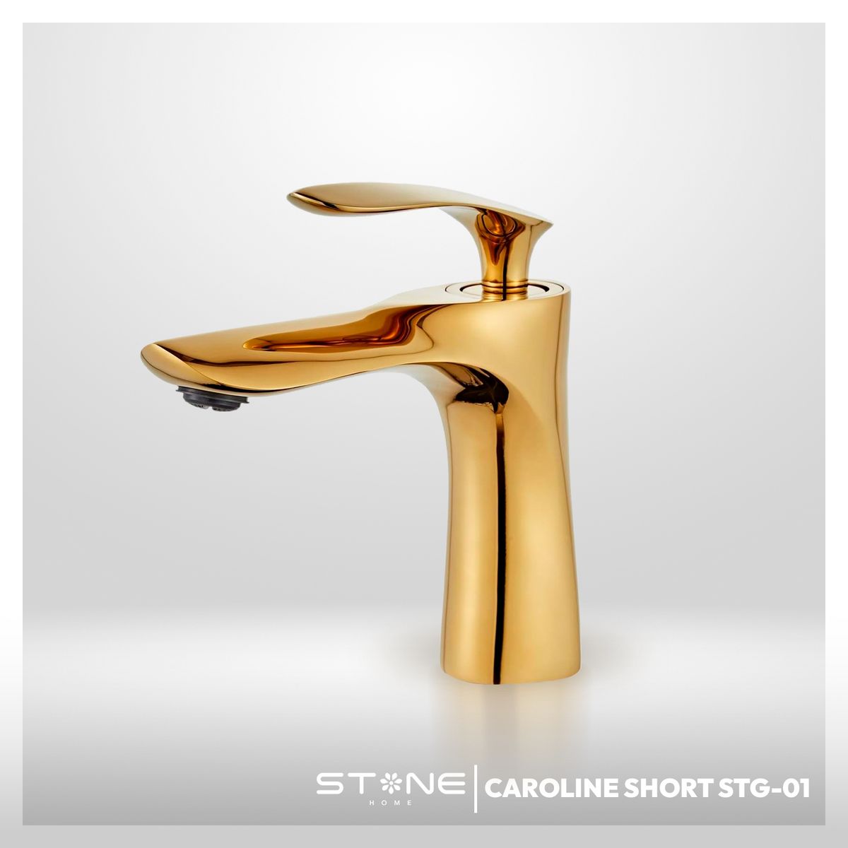 STONE - MEZCLADORA PLAVATORIO CAROLINE SHORT STG-01 GOLDEN STONE