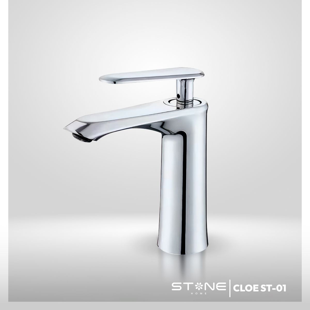 STONE - MEZCLADORA PLAVATORIO CLÓE ST-01 CROMADO STONE