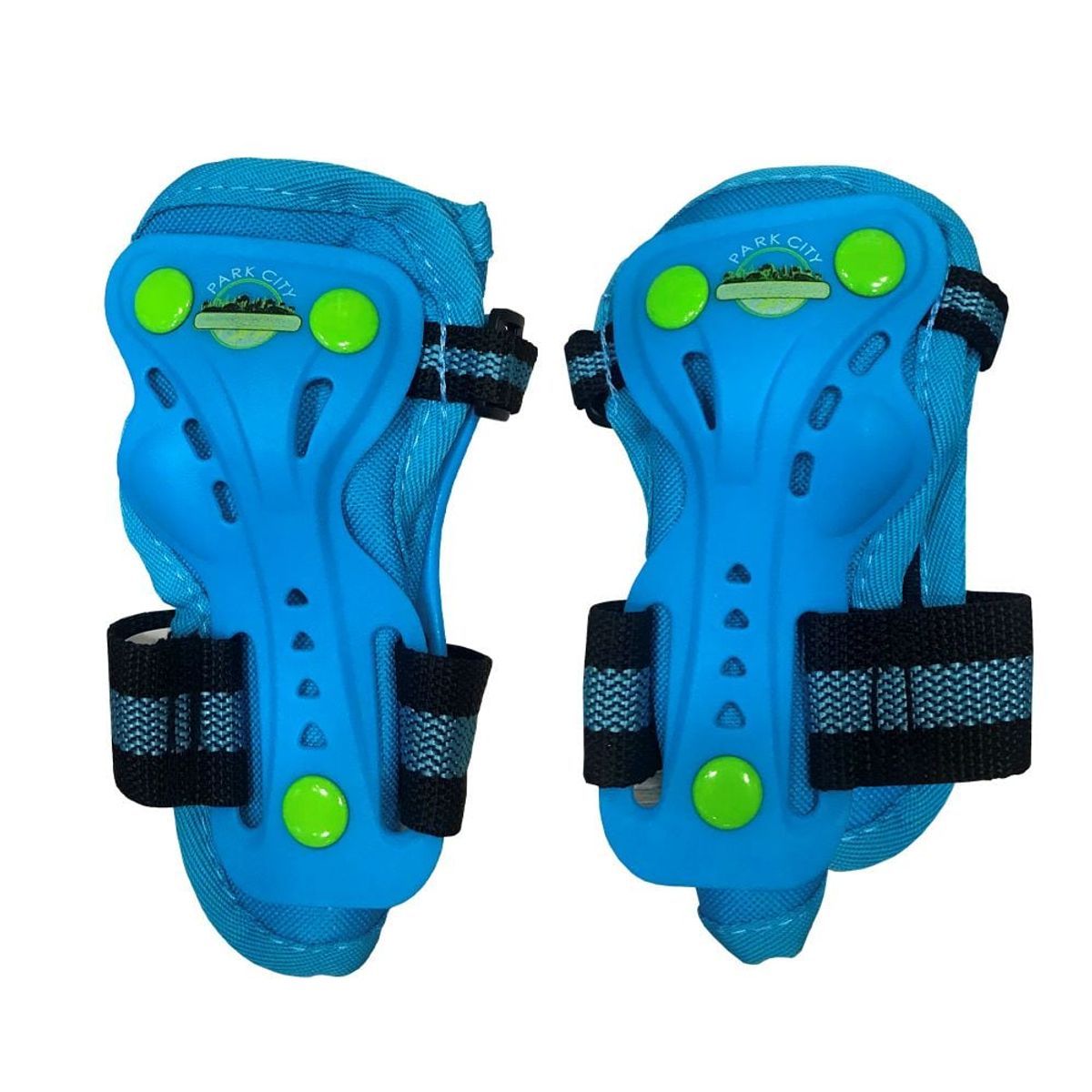KRF - SET D PROTECTORES PARA PATINES BICICLETA SCOOTER JUNIOR AZUL
