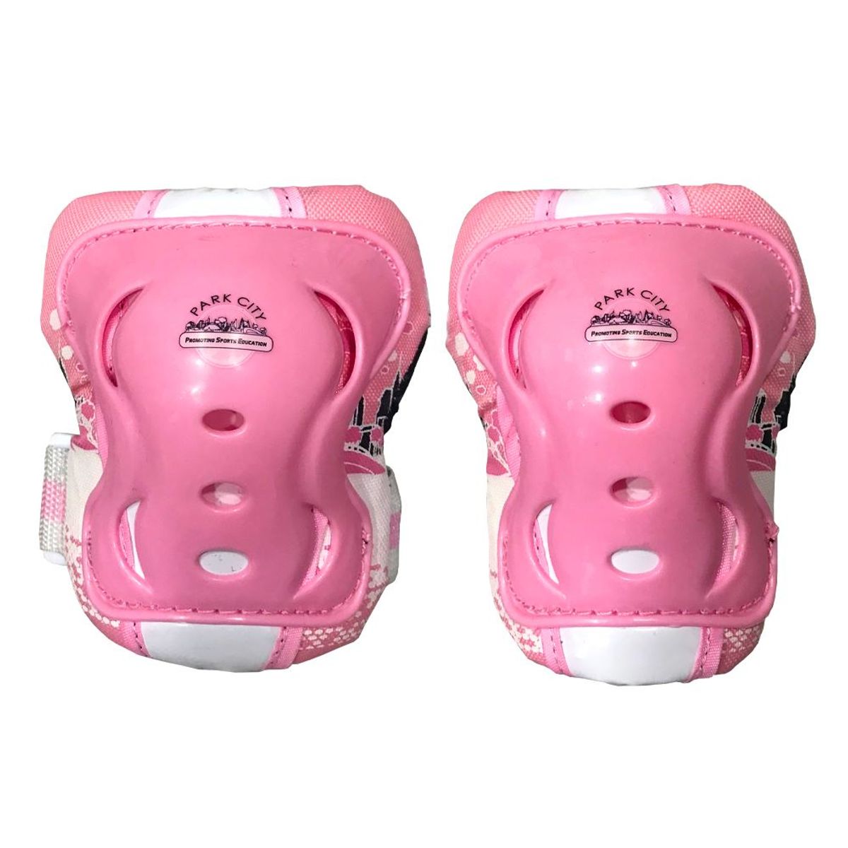 KRF - SET D PROTECTORES PARA PATINES BICICLETA SCOOTER JUNIOR ROSA