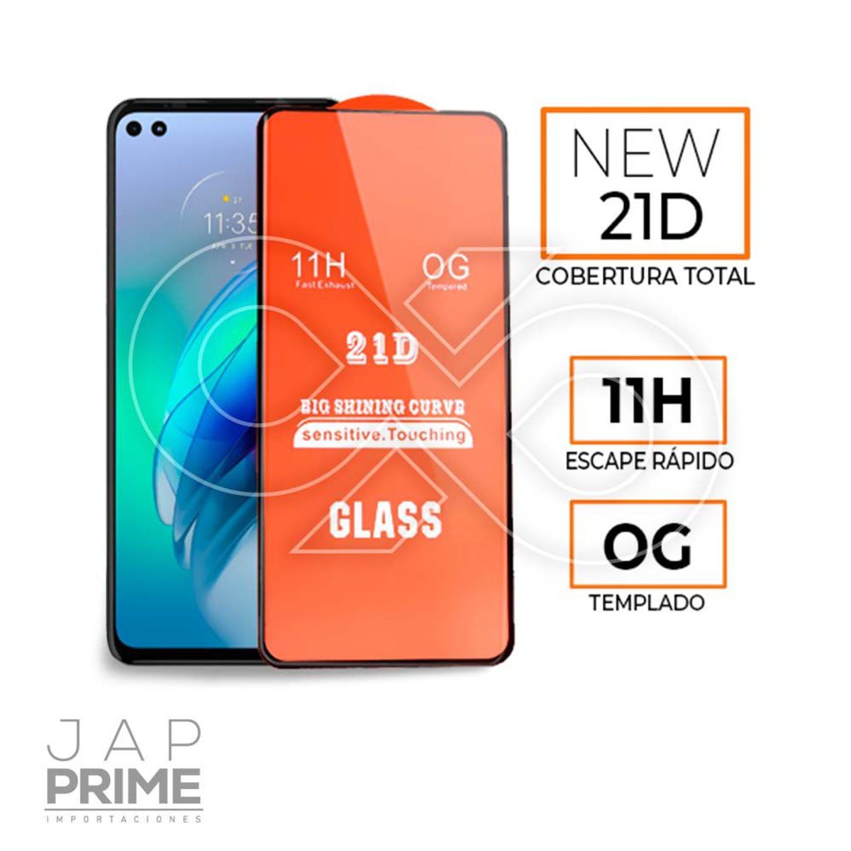 GENERICO - Mica Vidrio Templado 9D 21D para iPhone 12 12 PRO