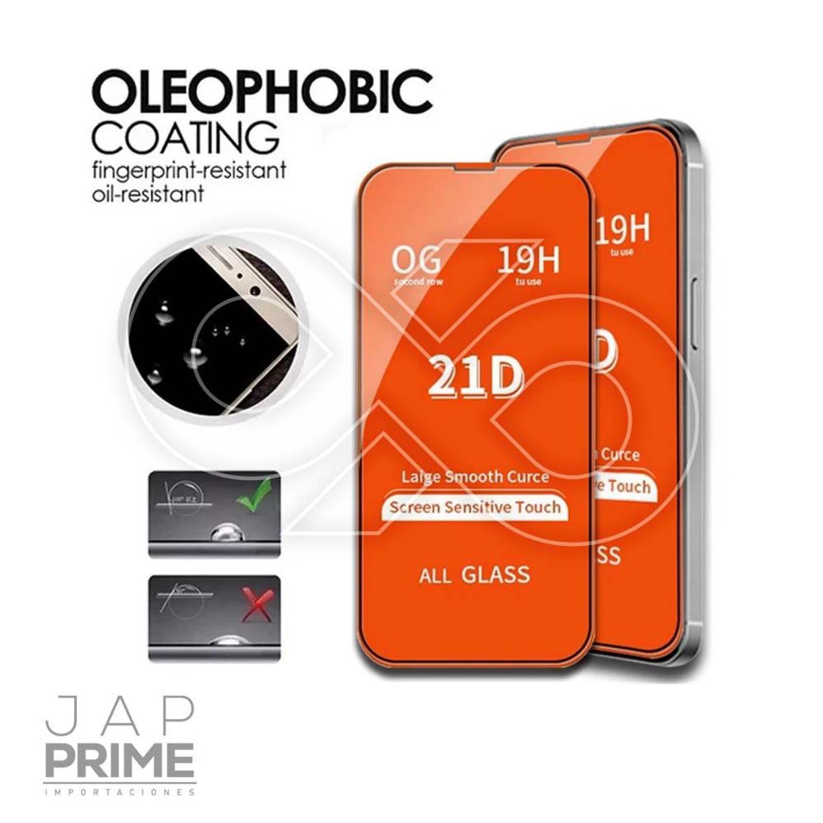 GENERICO - Mica Vidrio Templado 9D 21D para iPhone 12 12 PRO