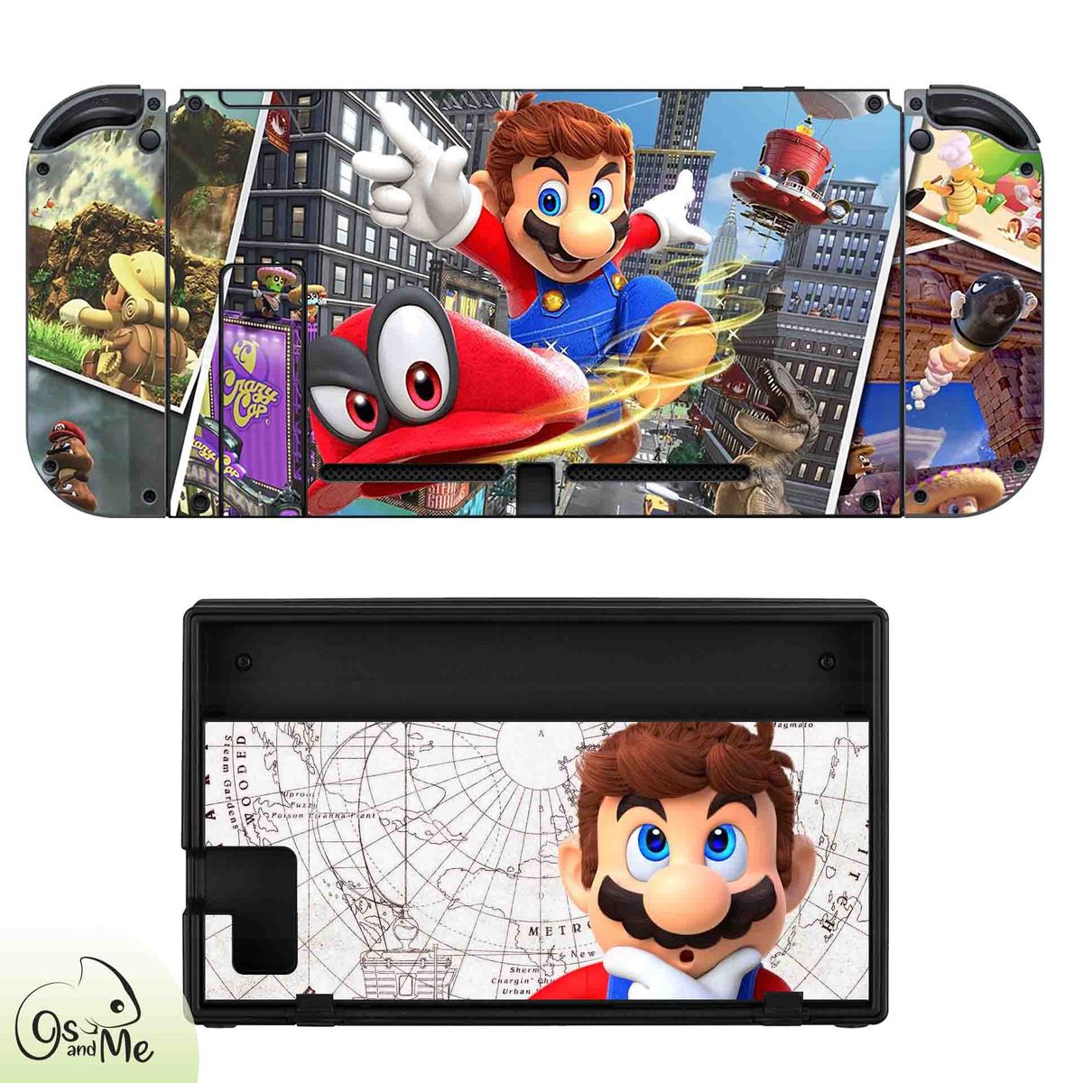 GENERICO - Skin Adhesivo Nintendo Switch Edicion Mario Odyssey.