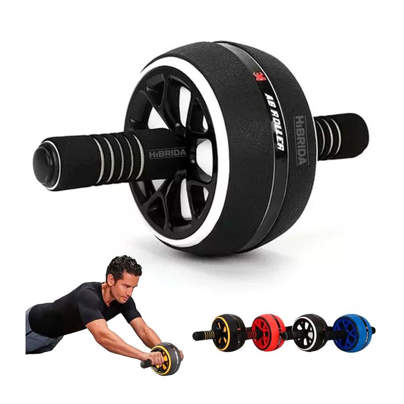 GENERICO - RUEDA ABDOMINAL GYM EJERCICIO MUSCULAR FITNESS  ALFOMBRA
