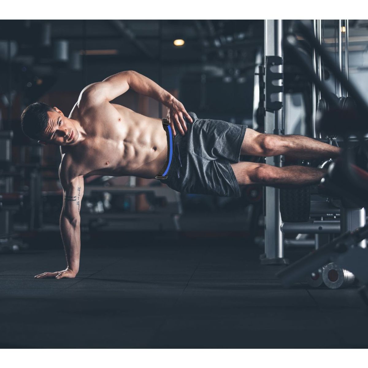 GENERICO - Canguro Pequeño Antirrobo para Viaje Gimnasio Negro con Azul