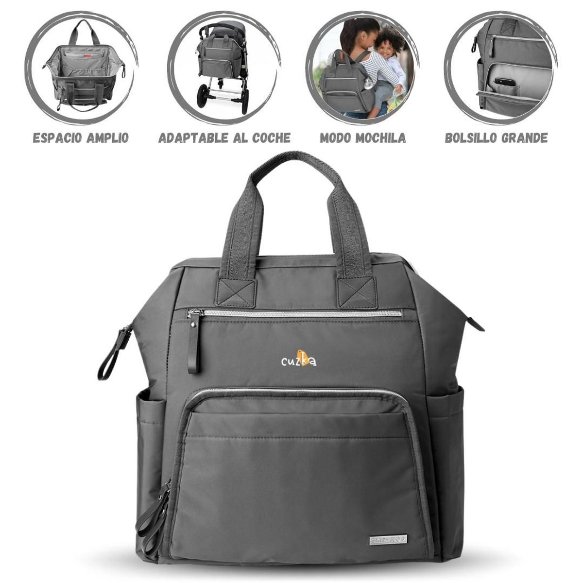 SKIP HOP - Bolso Pañalero SKIP HOP « MAINFRAME» Charcoal