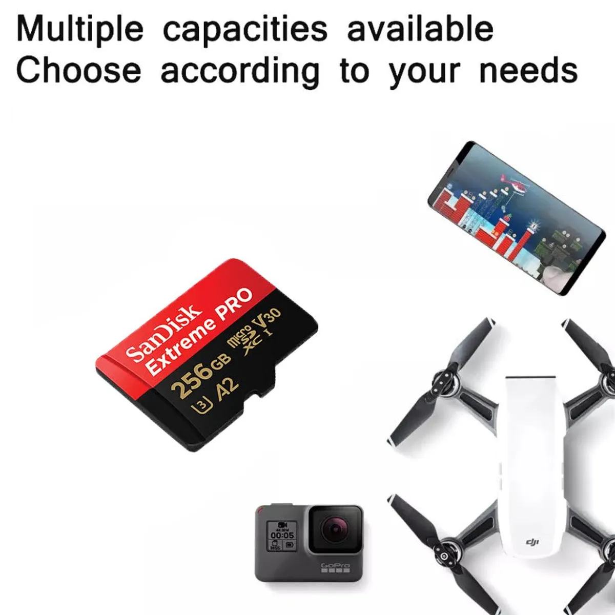 SANDISK - Tarjeta de memoria micro sd sandisk extreme pro 256 gb