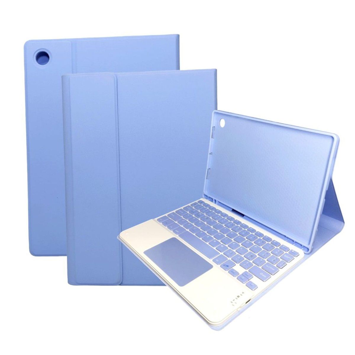 GENERICO - Funda con Teclado Bluetooth para Tablet Samsung  A8 10,5" Lavanda