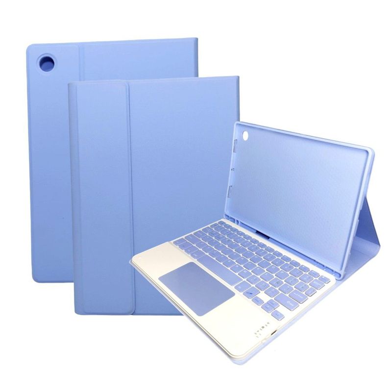 GENERICO - Funda con Teclado Bluetooth para Tablet Samsung  A8 10,5" Lavanda