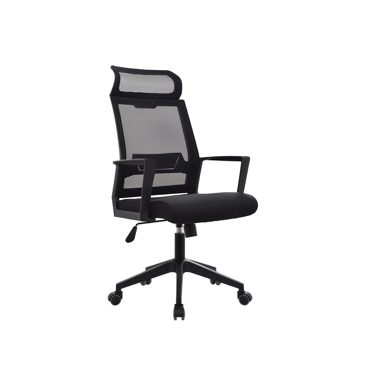 BONNO - Silla De Escritorio Duster Negro Con Cabecero Bonno