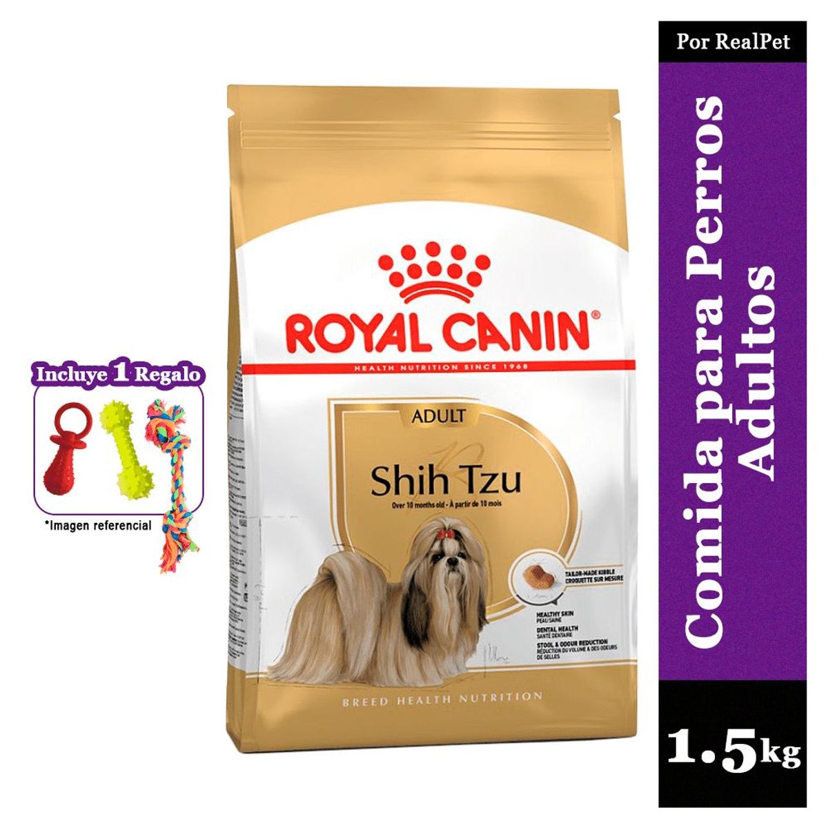ROYAL CANIN - Comida para Perro Adulto Royal Canin Shih Tzu Adult 1.5 kg