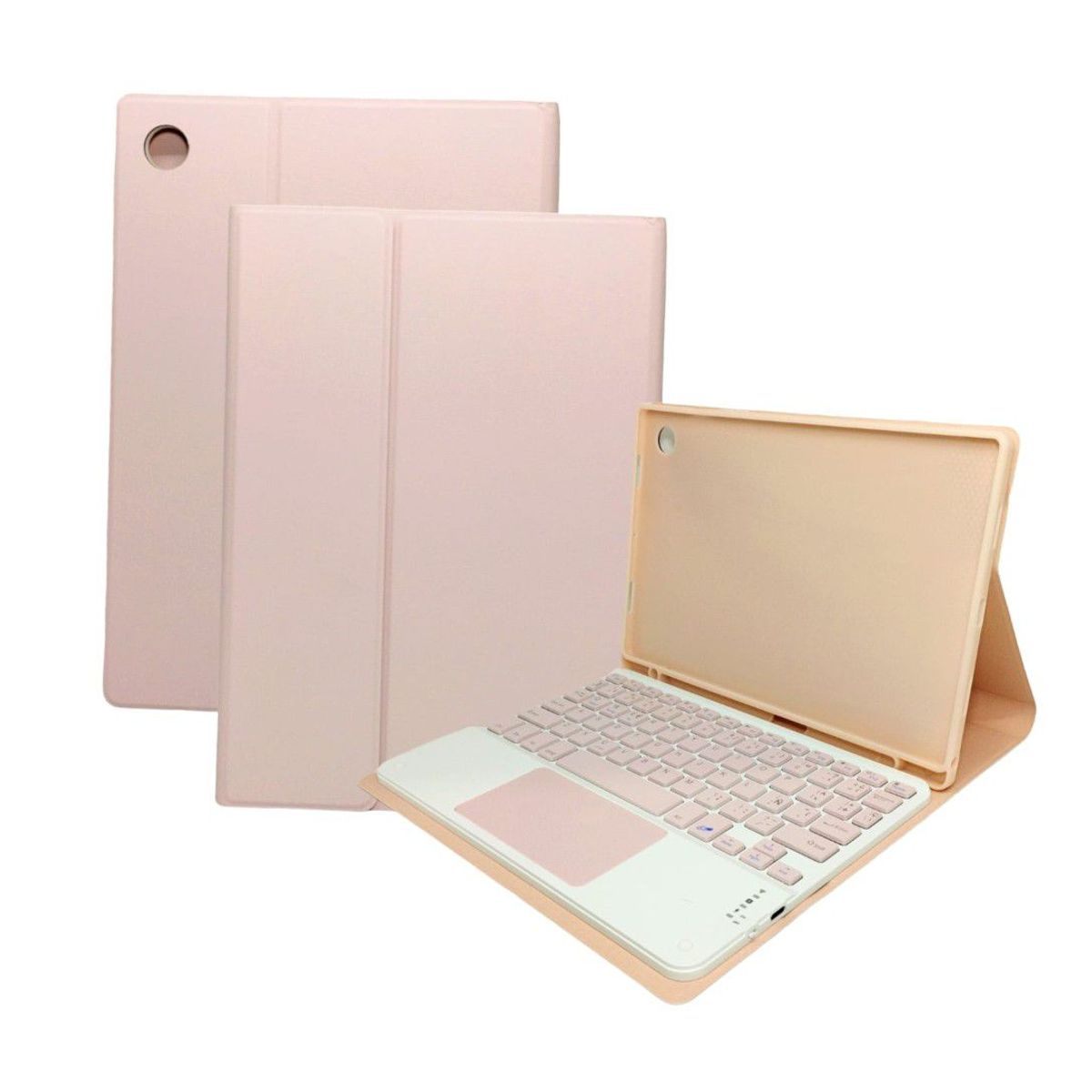 GENERICO - Funda con Teclado Bluetooth para Tablet Samsung  A8 10,5"  Rosado