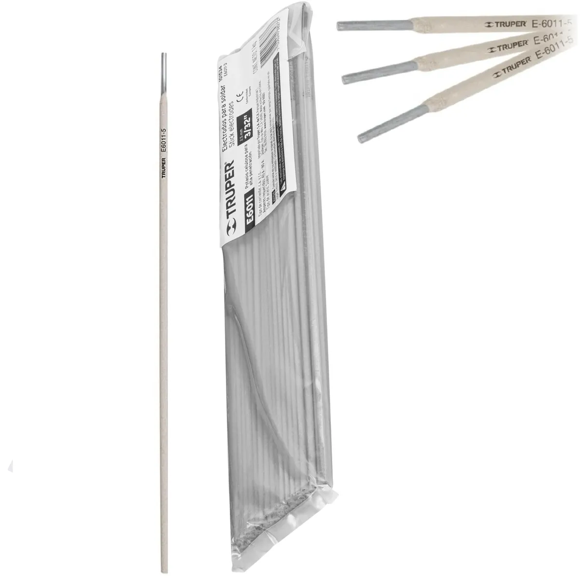 TRUPER - Electrodo 6011 de 3/32", 1 Kg Truper