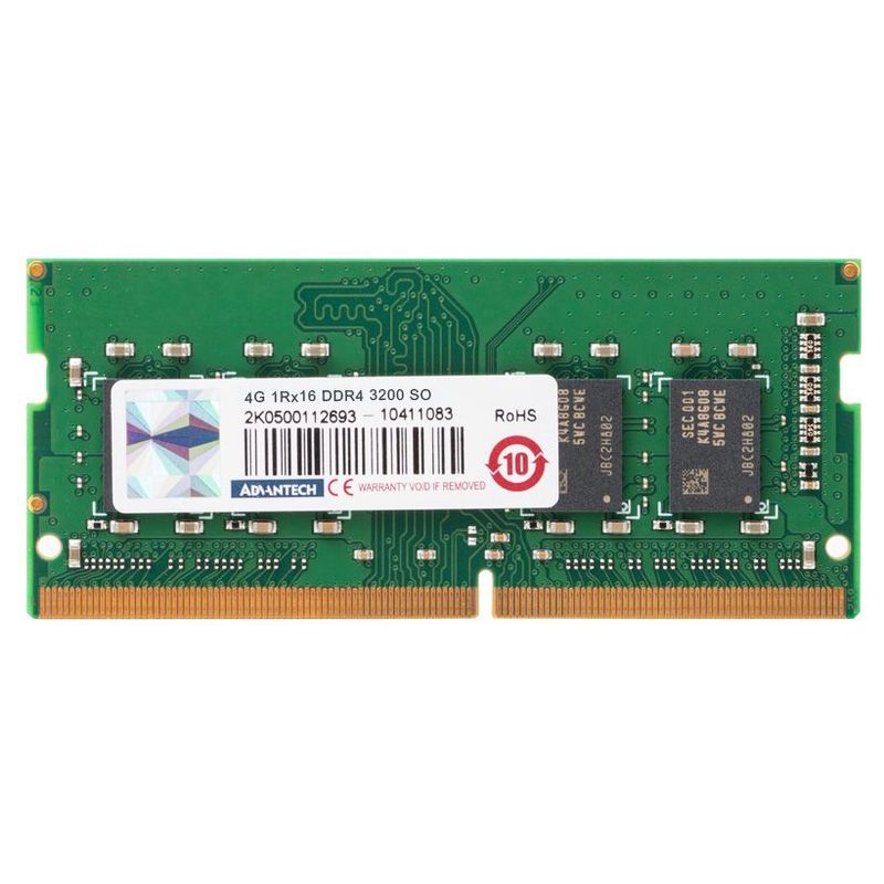 ADVANTECH - MEMORIA RAM ADVANTECH 4GB SO-DIMM DDR3L 1600MHZ 1RX8