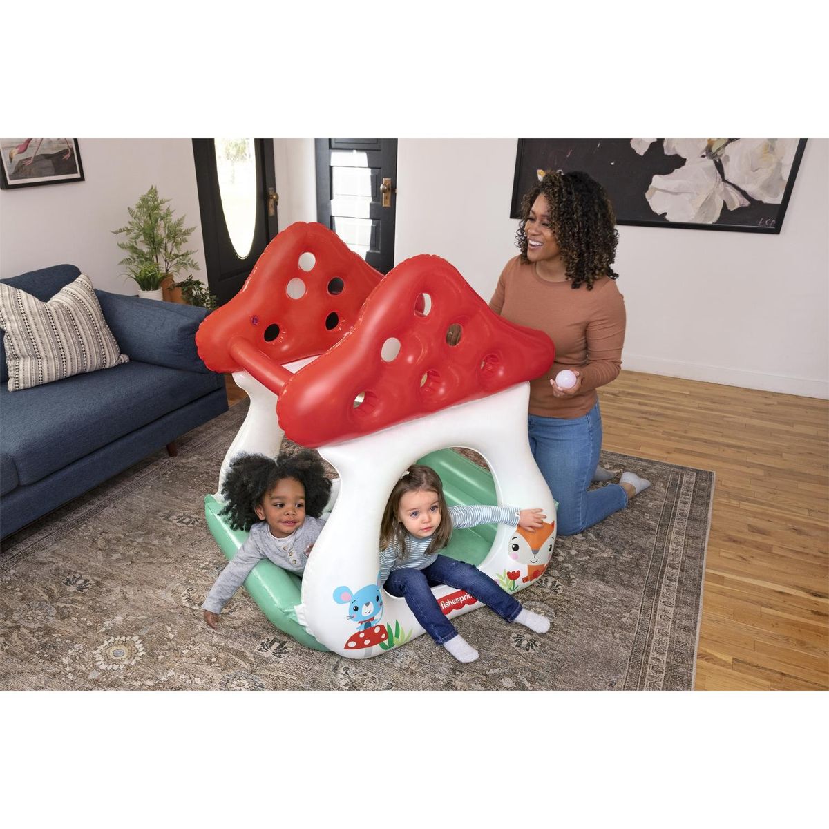 BESTWAY - Casa de juegos Hongo Feliz Fisher-Price - Bestway