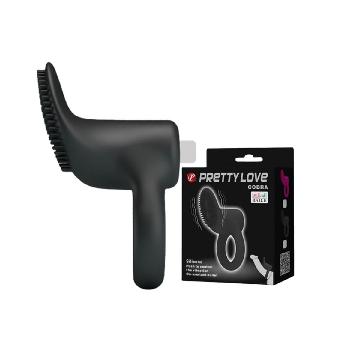 GENERICO - ANILLO VIBRADOR PRETTY LOVE COBRA RING Y ESTIMULADOR DE CLÍTORIS