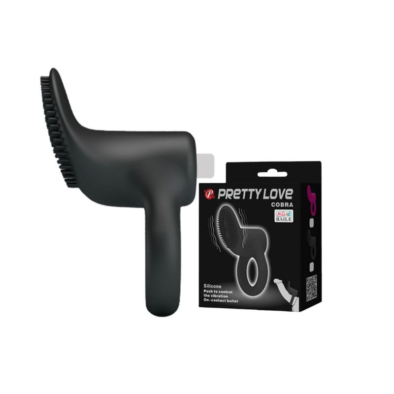 GENERICO - ANILLO VIBRADOR PRETTY LOVE COBRA RING Y ESTIMULADOR DE CLÍTORIS