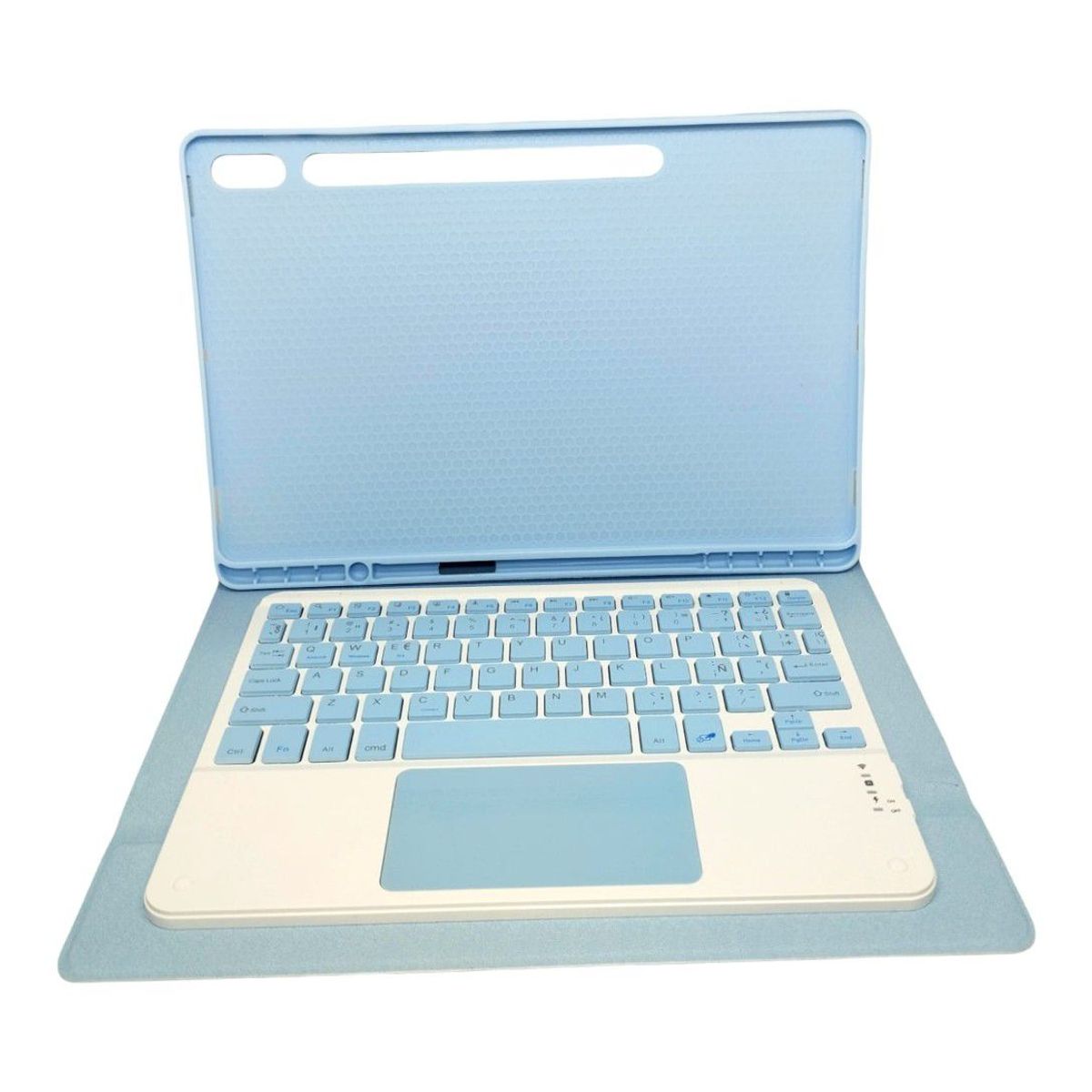 GENERICO - Funda con Teclado Bluetooth para Tablet Samsung Tab S7 FE 12.4 Celeste
