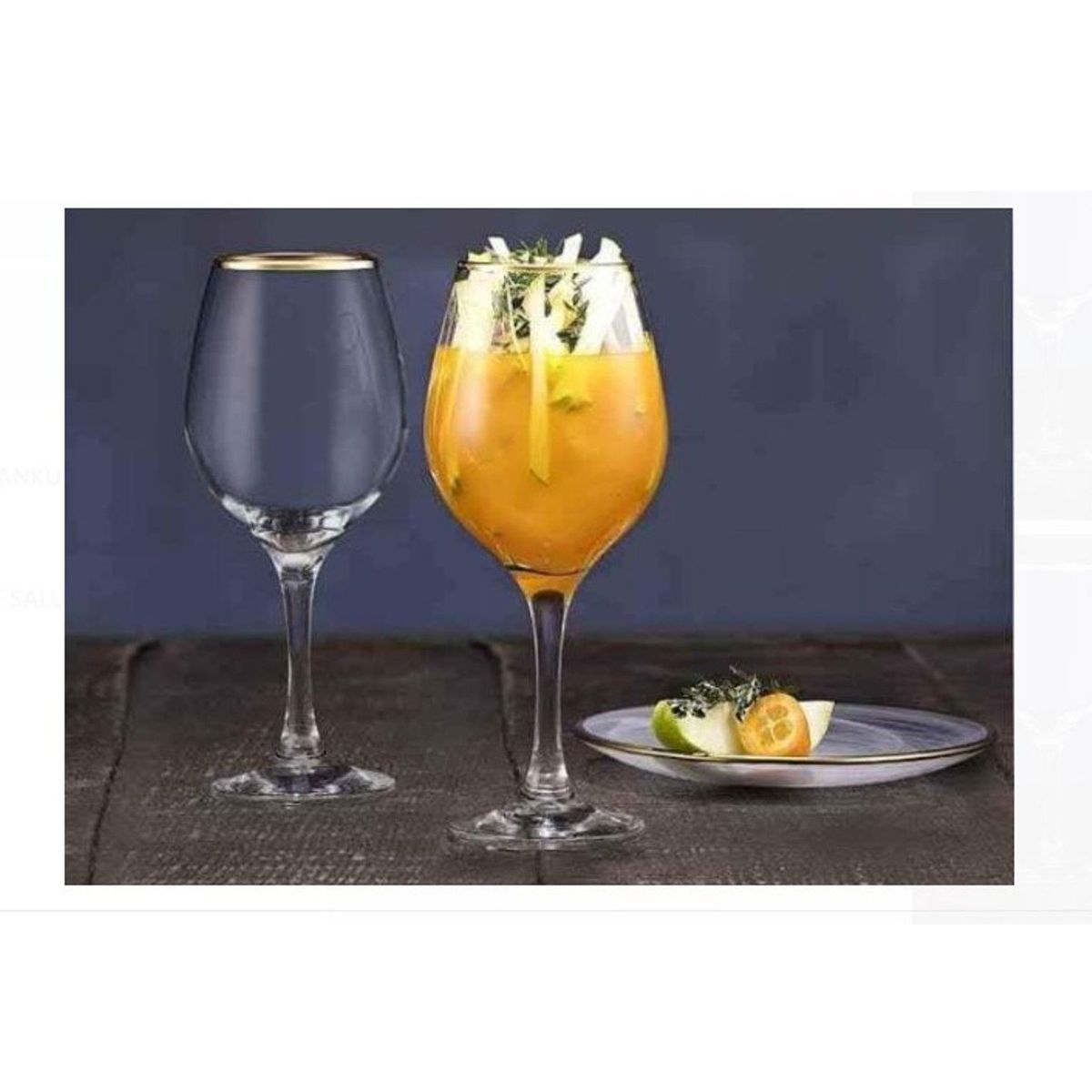 GENERICO - Set de 6 Copas Vino Golden