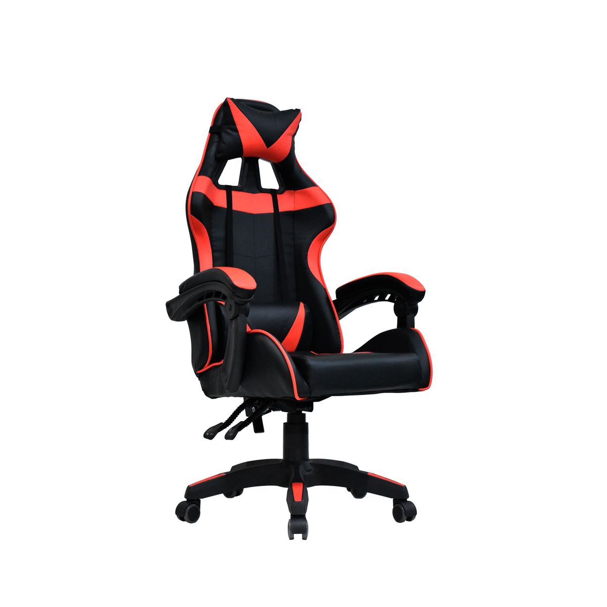 BONNO - Silla Gamer Ford Negro/Rojo Con Cabecero Bonno