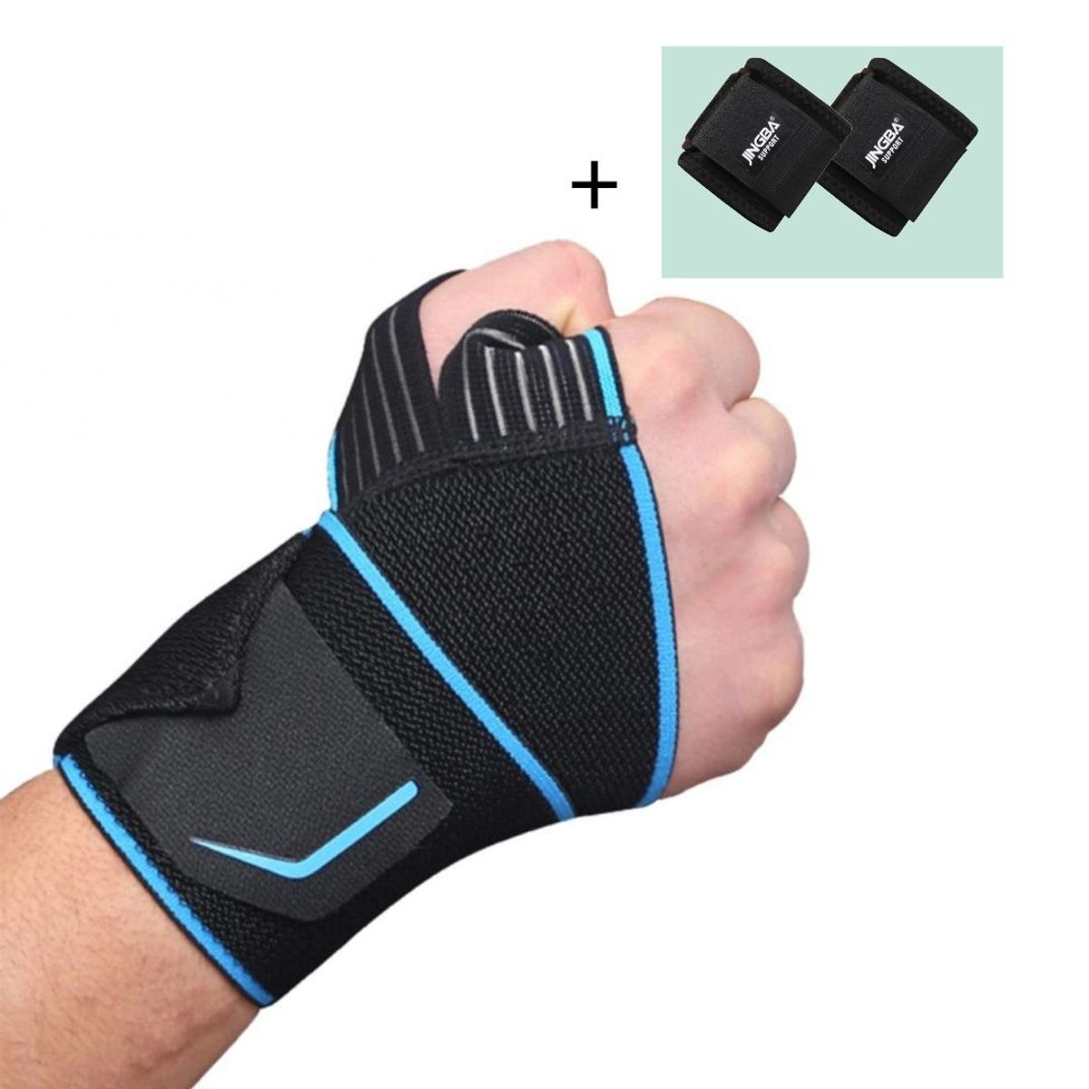 GENERICO - Muñequera con Velcro Ajustable para Lesion y Levantar Peso