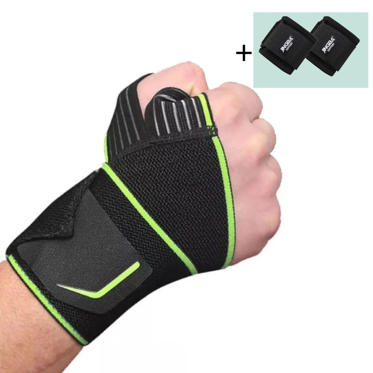 GENERICO - Muñequera con Velcro Ajustable para Lesion y Levantar Peso