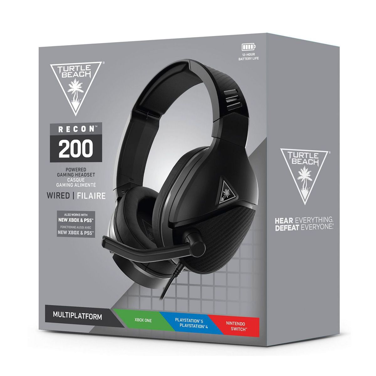 TURTLE BEACH - Audífono Gamer Turtle Beach Recon 200 Ps4 Xbox PC Switch Negro