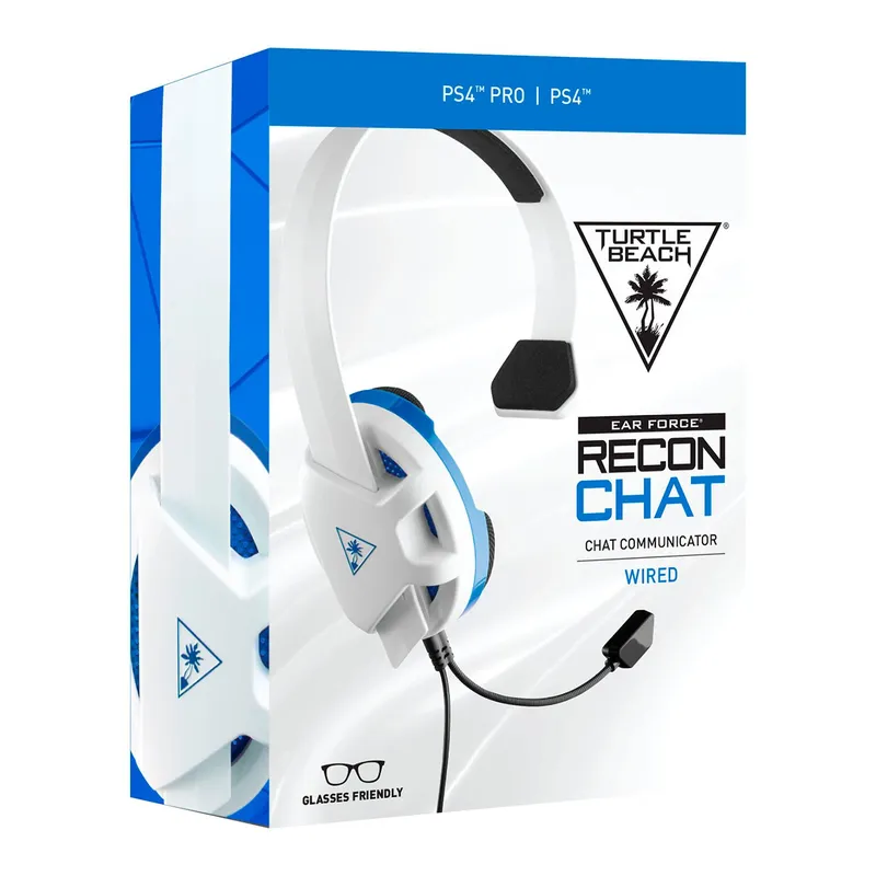 TURTLE BEACH - Audifonos Gaming Turtle Beach Recon Chat Ps4 Xbox One Y Celular Blanco