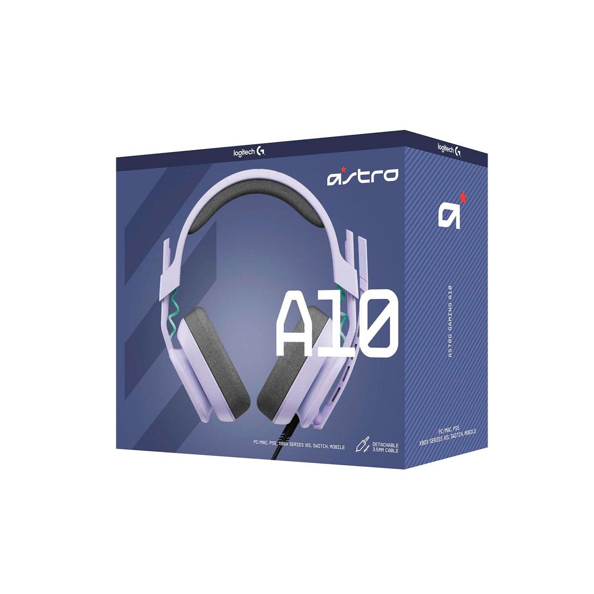 ASTRO - Audífono Gamer Logitech Astro A10 G2 PS5 SWITCH PCMAC Lila