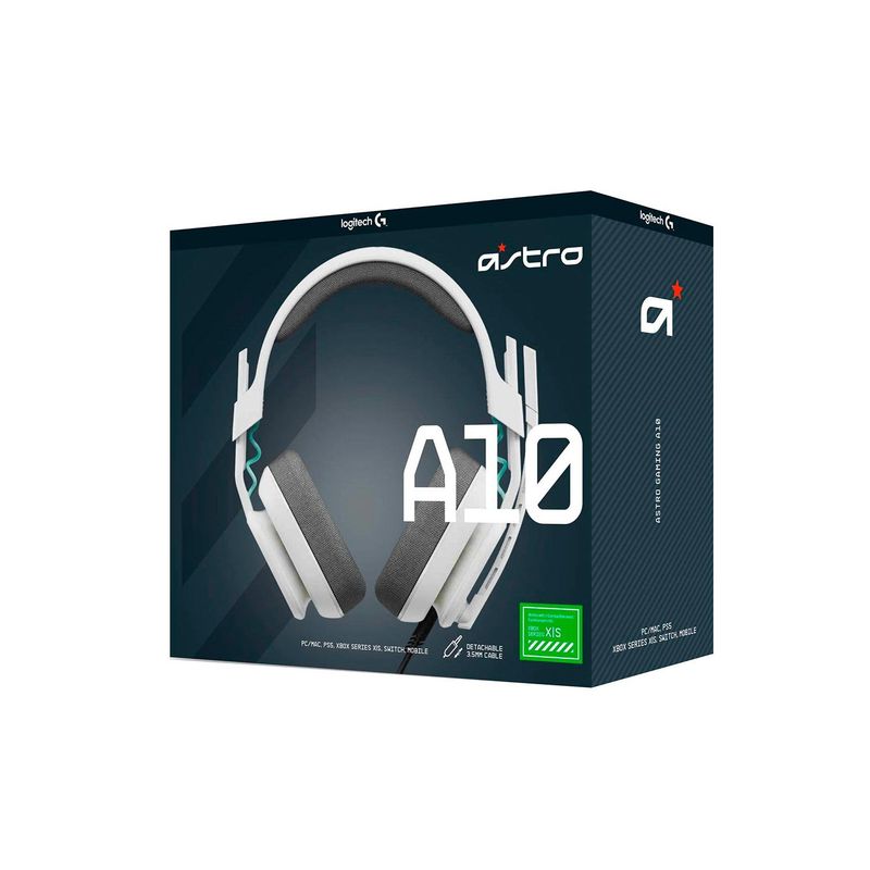ASTRO - Audífono Gamer Logitech Astro A10 G2 PS5 SWITCH PCMAC White