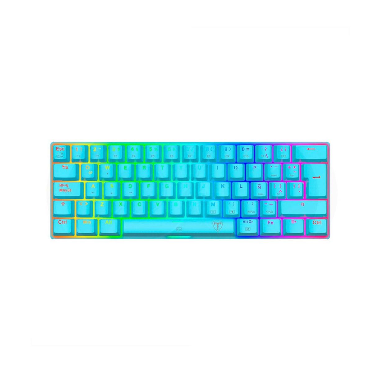 T-DAGGER - Teclado Gamer T-Dagger Arena Rgb T-Tgk321B Rgb Sp Blue Red Switch