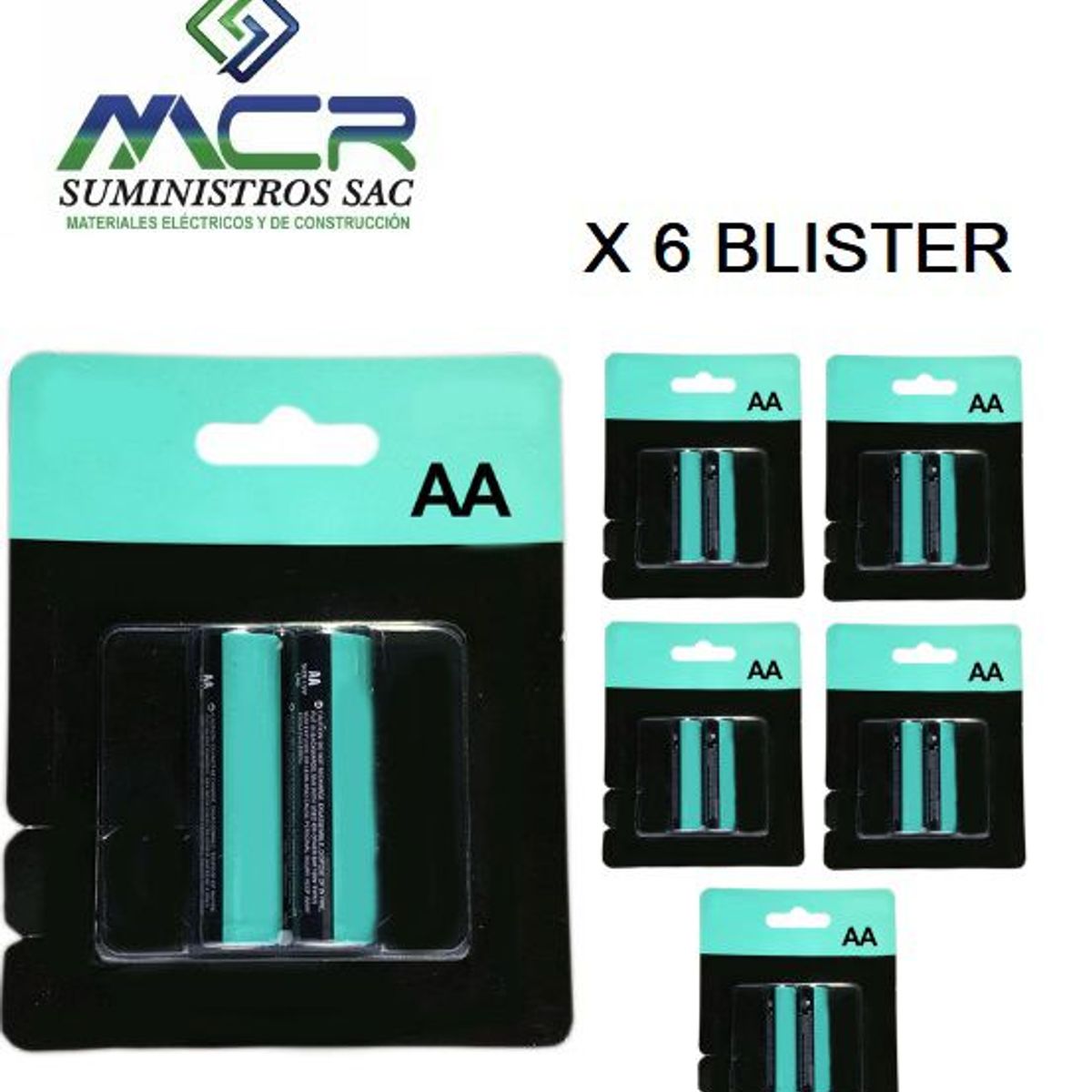 GENERICO - PILA DOBLE AA BLISTER 2 PIEZAS 1.5V (6 BLISTER)