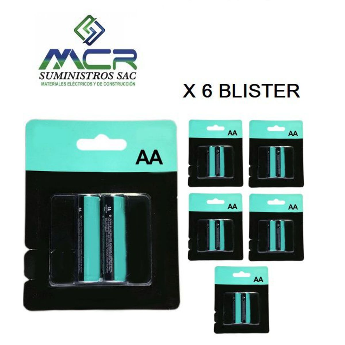 GENERICO - PILA DOBLE AA BLISTER 2 PIEZAS 1.5V (6 BLISTER)