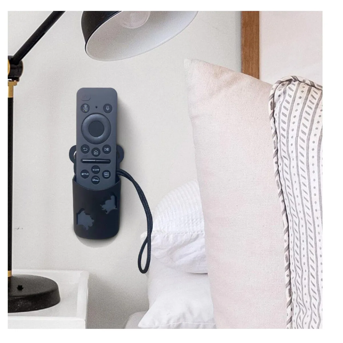 SIKAI - Funda Para Control Remoto Samsung 2023 Smart  - Plomo Oscuro + Soporte